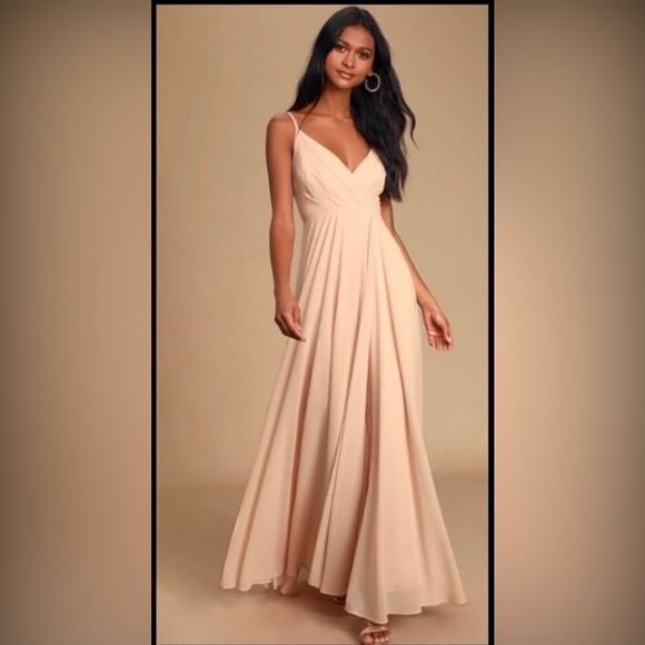 BHLDN -  Eva Dress in Peach Size XSmall - Picture 1 of 8